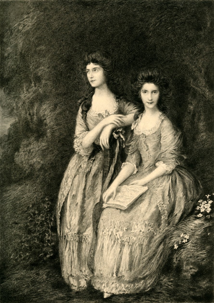 Pani Sheridan i pani Tickell, c1772, 1908. autorstwa Unbekannt
