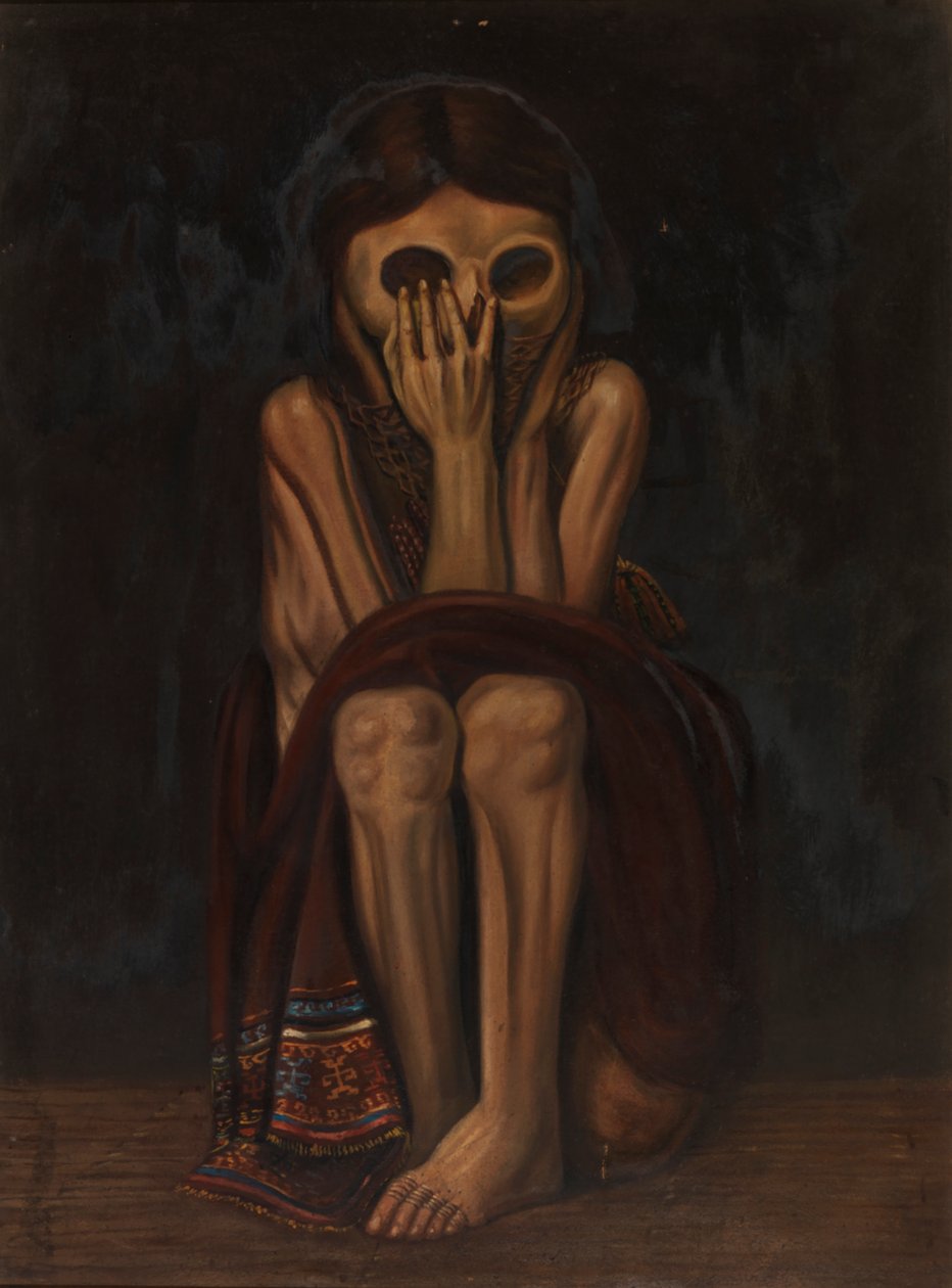 Mumia z grobu, ca. 1890-1892. autorstwa Unbekannt