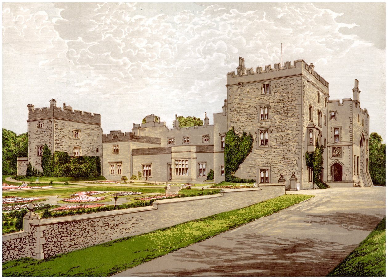 Zamek Muncaster, Lord Muncaster, Cumberland, ok. 1880 r. autorstwa Unbekannt