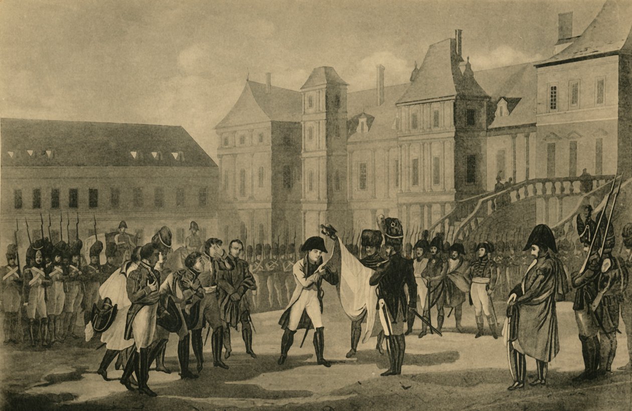 Wyjazd Napoleona z Fontainebleau, 20 kwietnia 1814, 1921. autorstwa Unbekannt