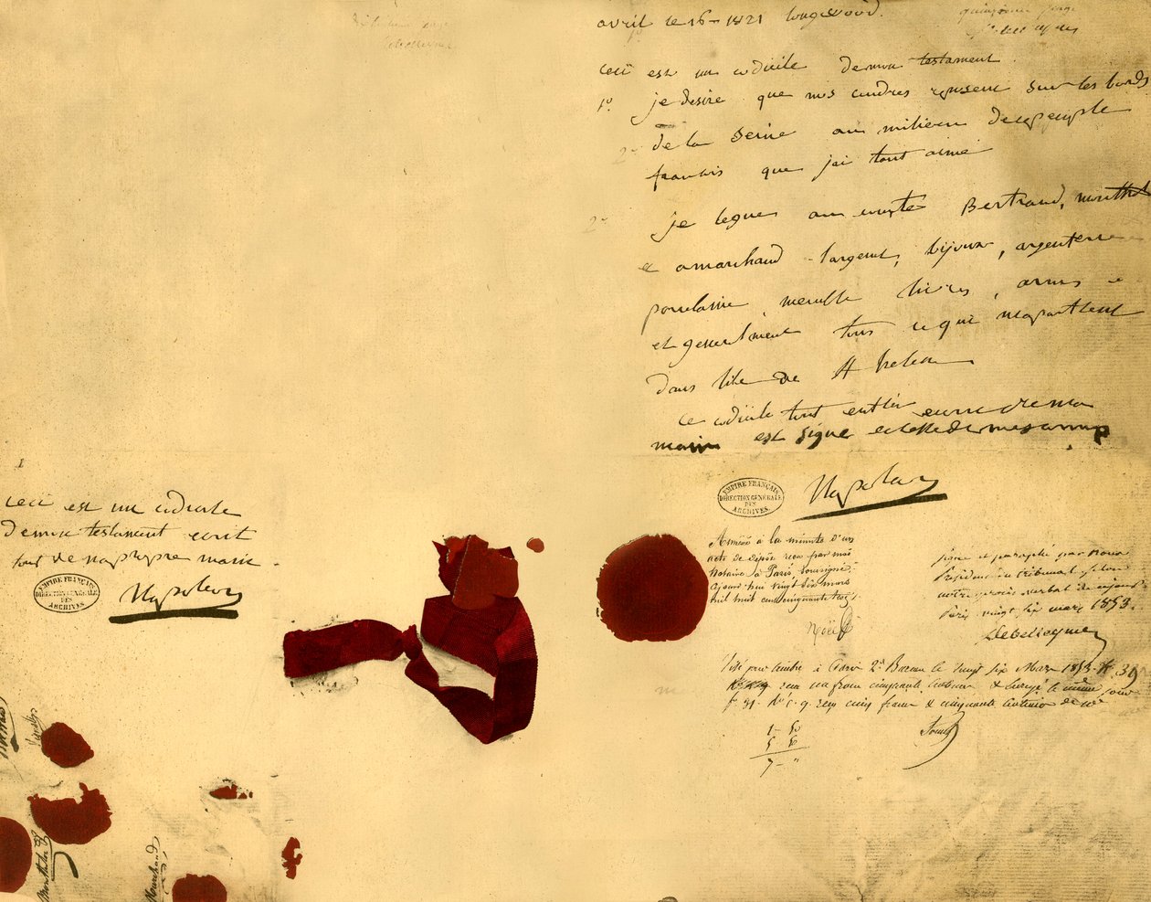 Testament Napoleonów, 16 kwietnia 1821, 1921. autorstwa Unbekannt