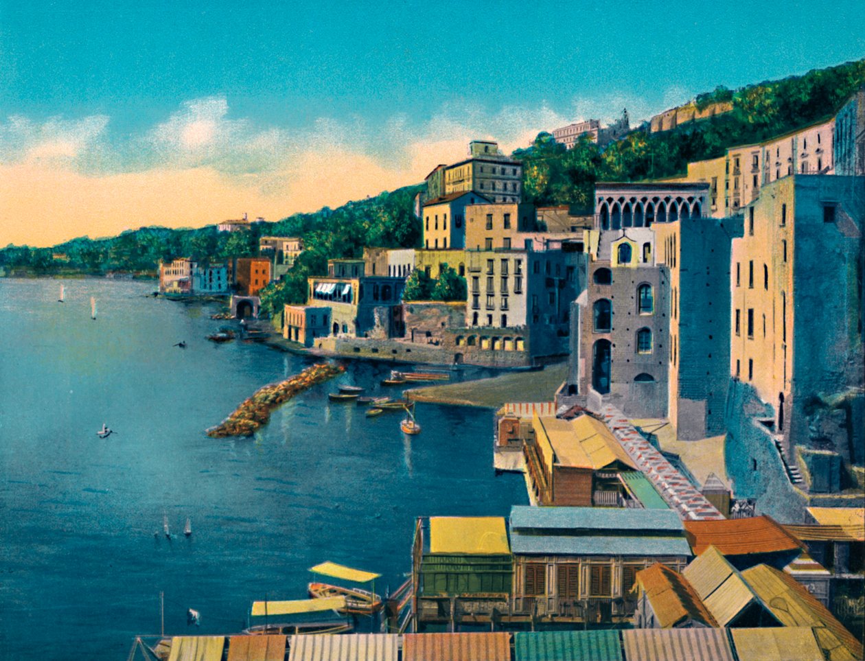 Neapol - Posillipo, ok. 1900. autorstwa Unbekannt