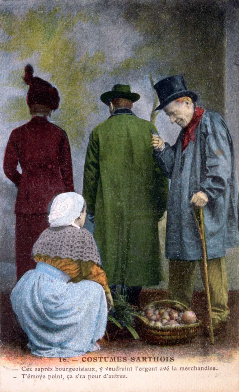 Tubylczy strój Sarthe, ok. 1900 r. autorstwa Unbekannt