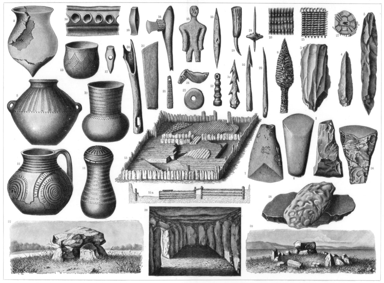 Zabytki neolityczne, 1901 autorstwa Unbekannt