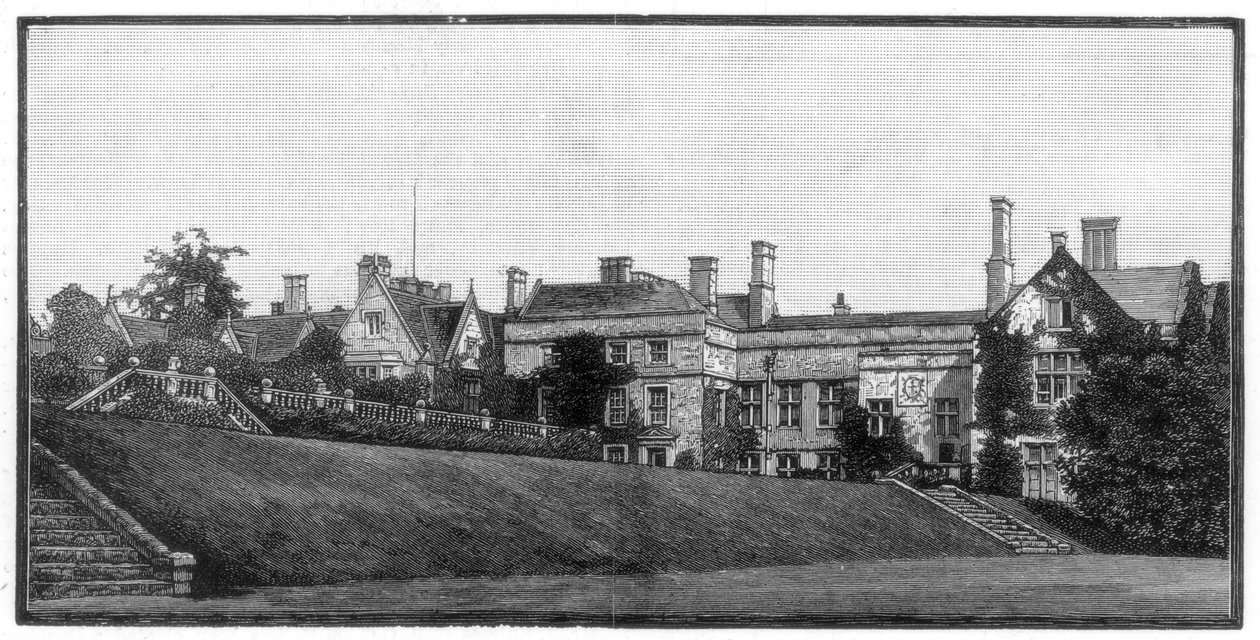 Opactwo Newstead, Nottinghamshire, 1888 r. autorstwa Unbekannt