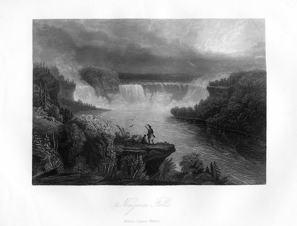 Wodospad Niagara, 1855 autorstwa Unbekannt
