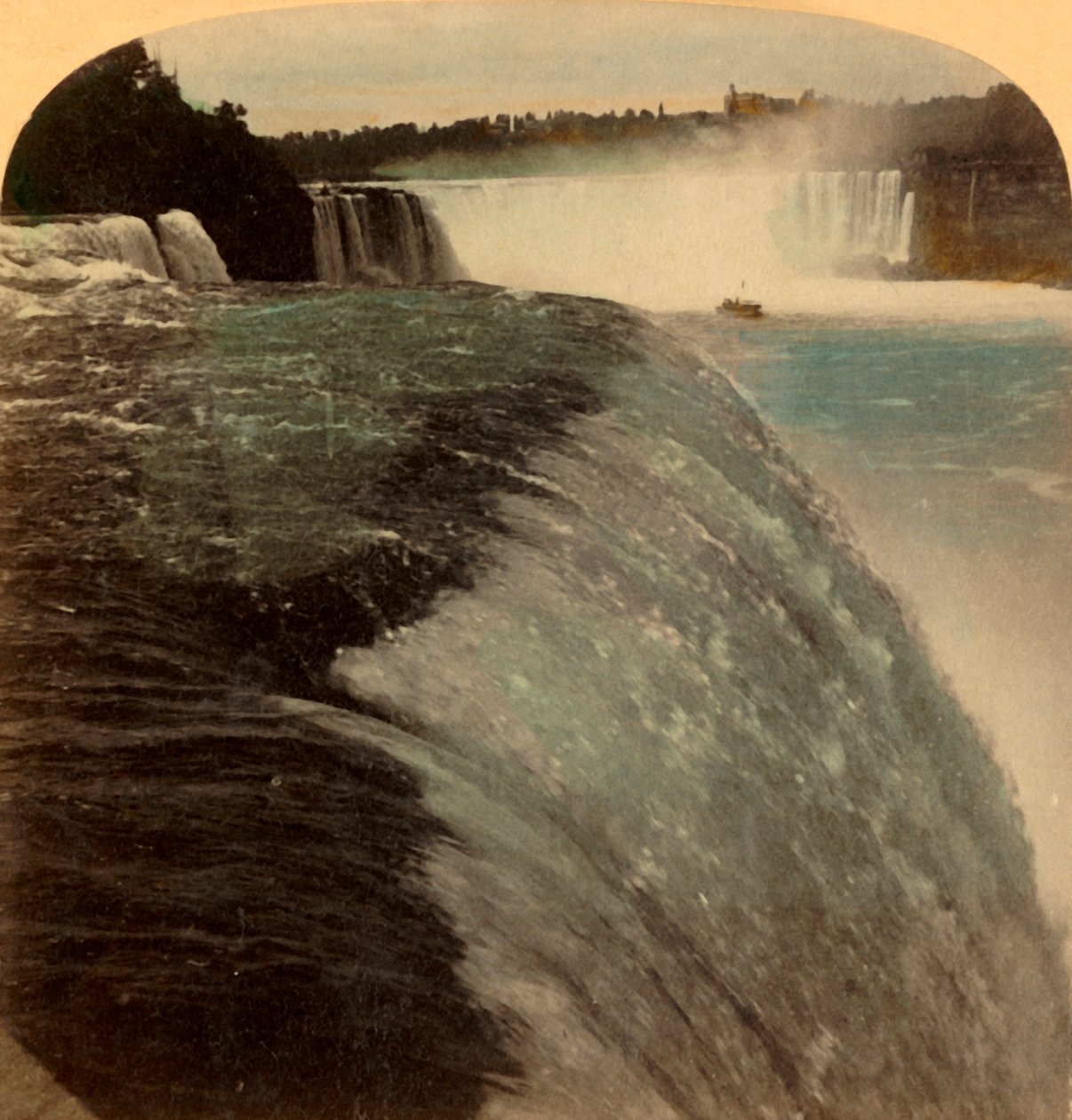 Wodospad Niagara z Prospect Point, USA, 1894. autorstwa Unbekannt