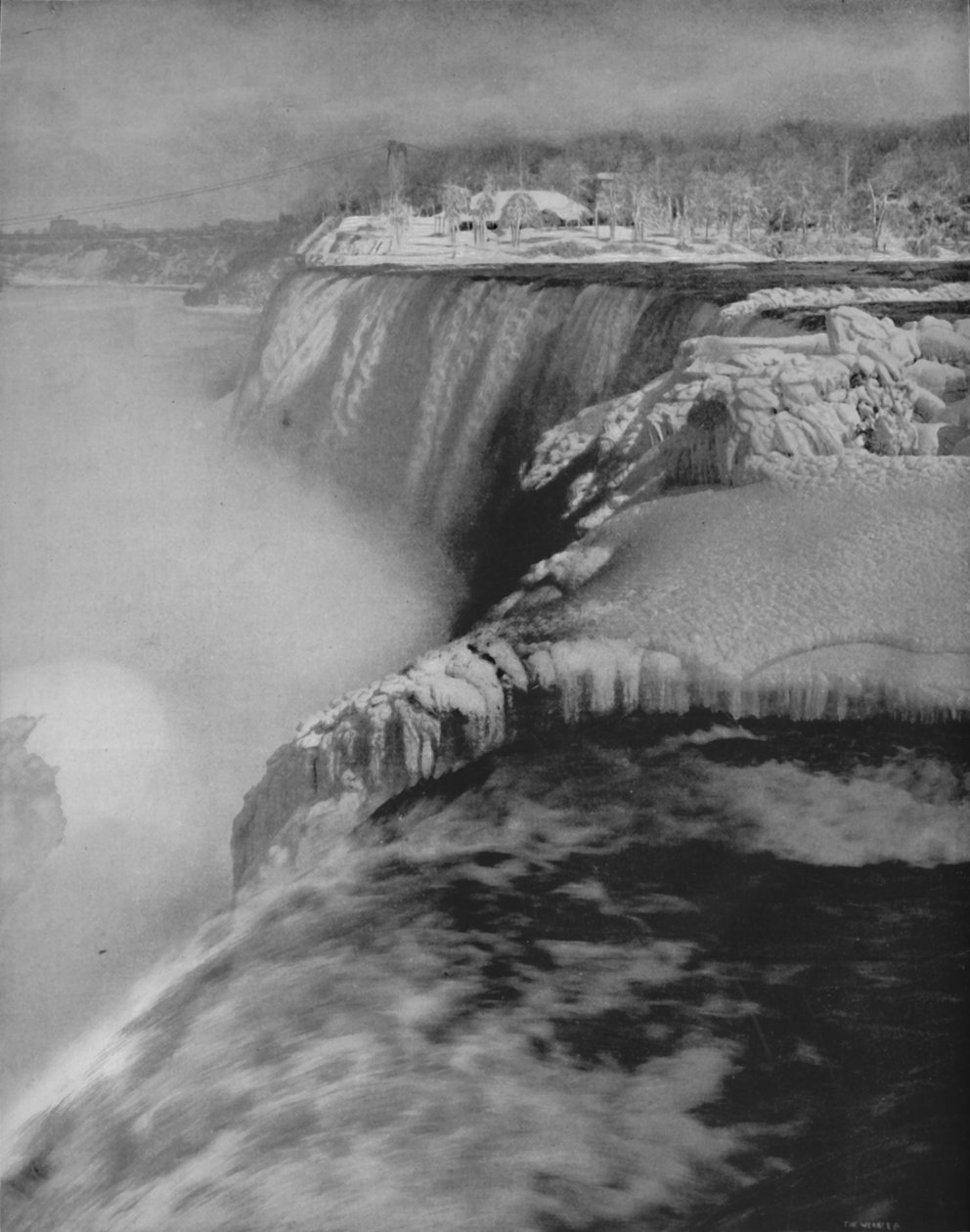 Niagara zimą, XIX w. autorstwa Unbekannt