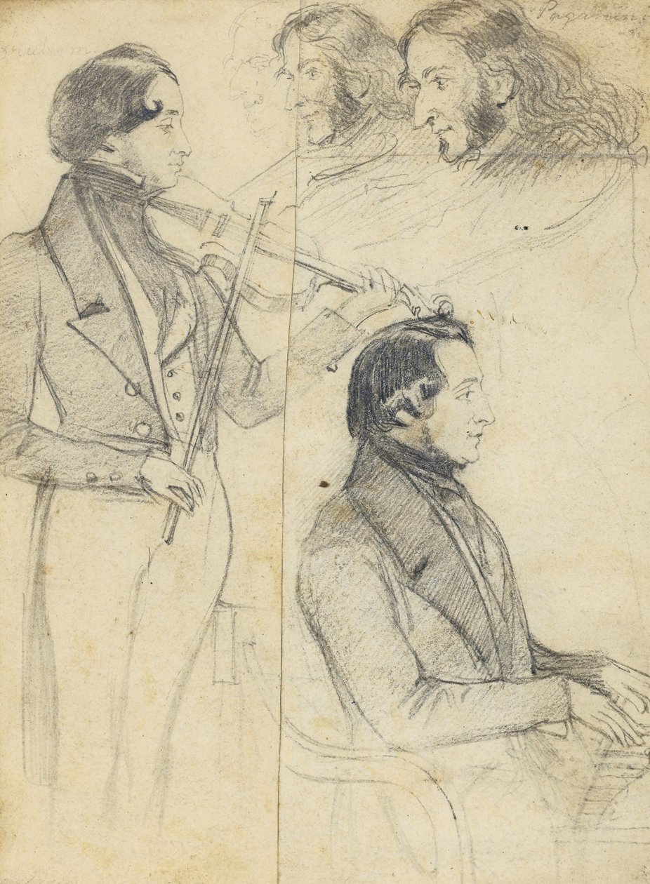 Niccolò Paganini 1782-1840 autorstwa Unbekannt