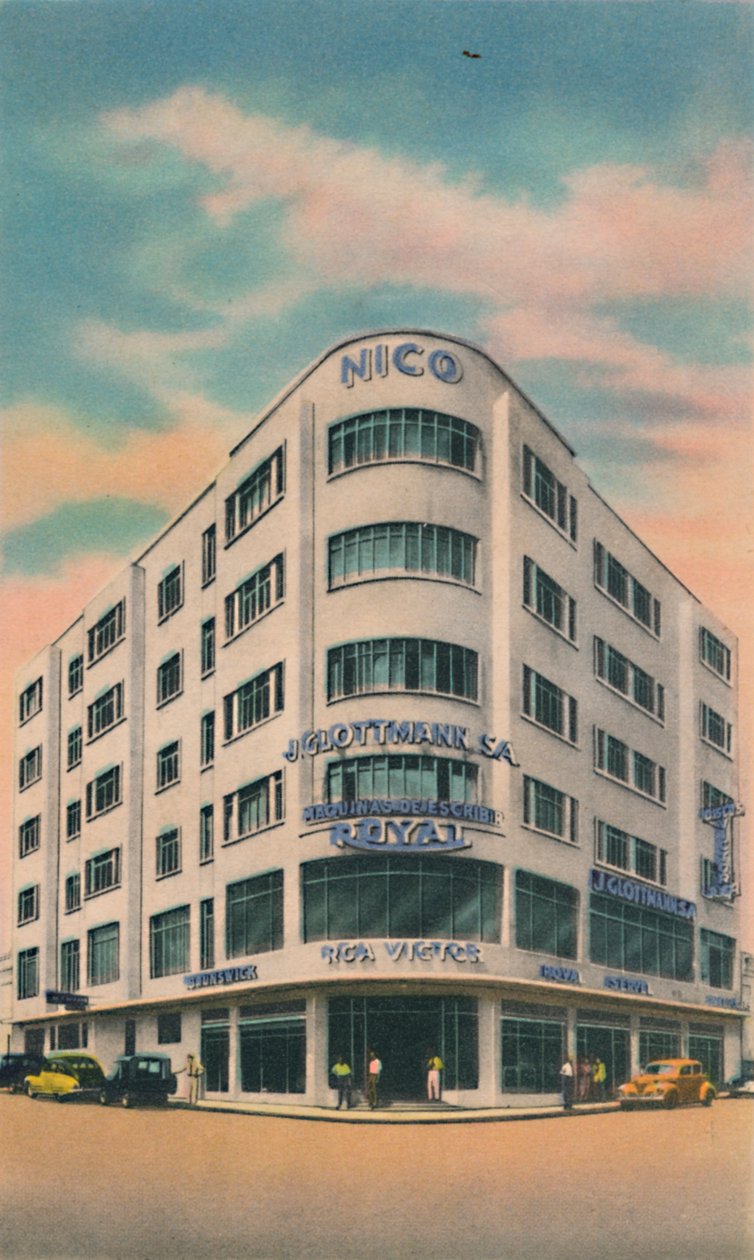 Nico Building, właściciele: P. i M. Matera, Barranquilla, c1940 autorstwa Unbekannt