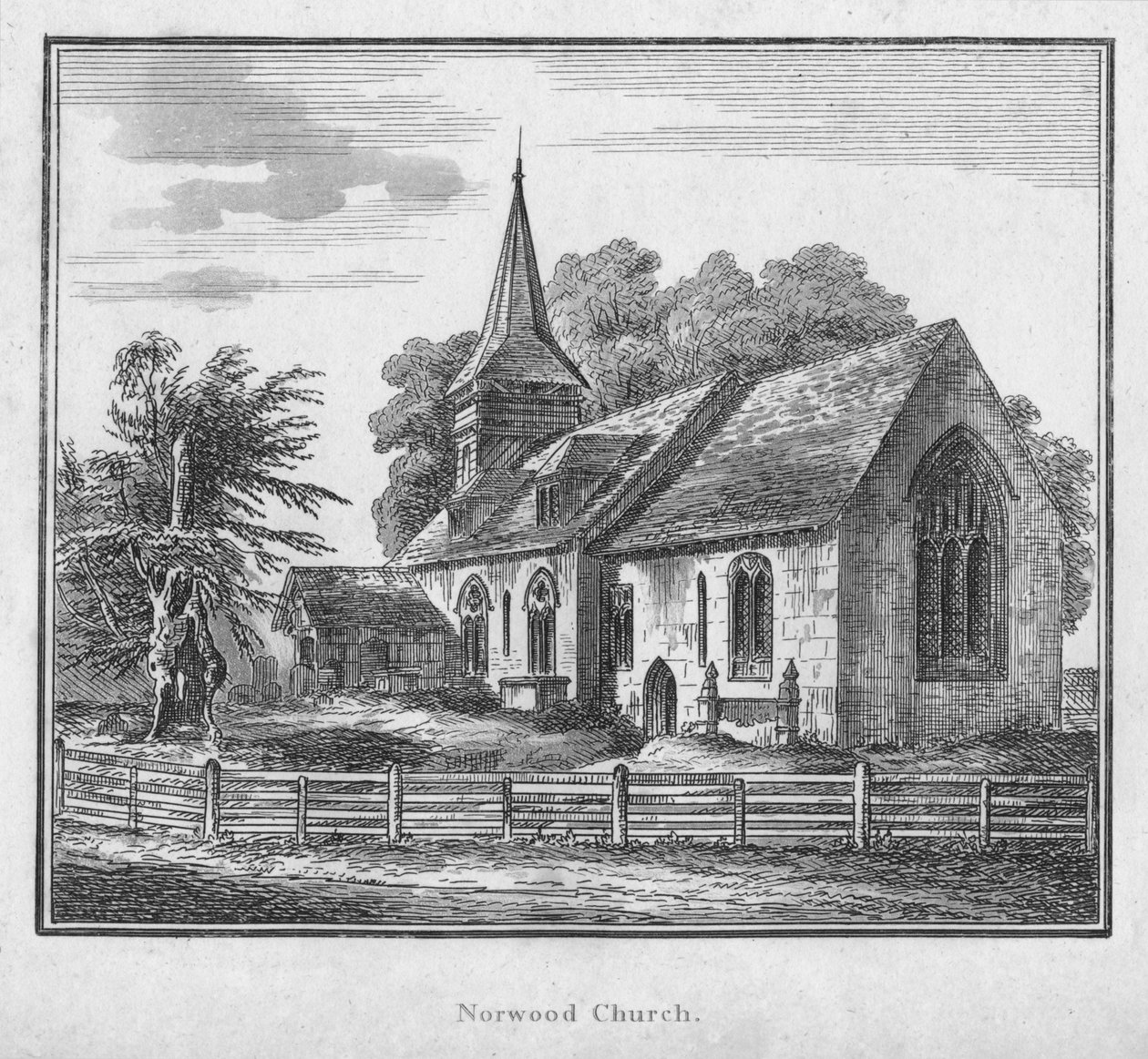 Kościół Norwood, ok. 1792 r. autorstwa Unbekannt