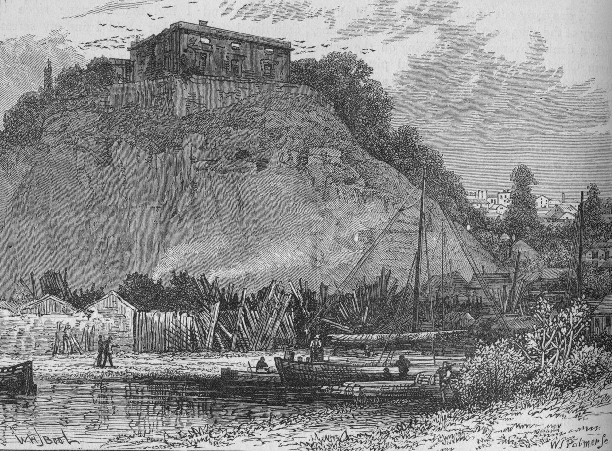 Zamek Nottingham, ok. 1880 r. autorstwa Unbekannt