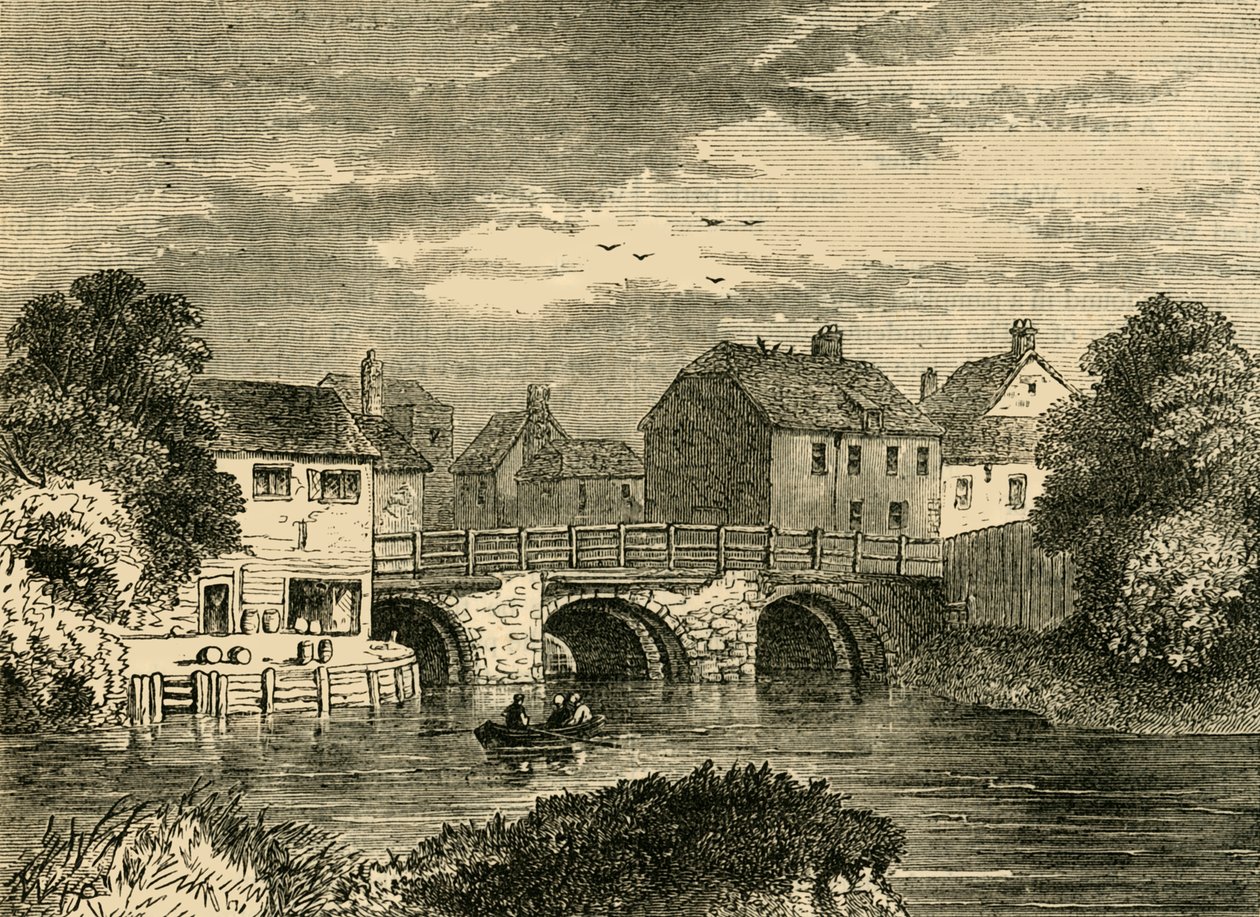 Stary most łukowy, ok. 1876 r. autorstwa Unbekannt