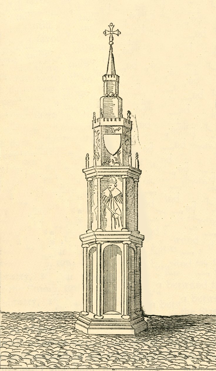 Stary Charing Krzyż, 1881. autorstwa Unbekannt