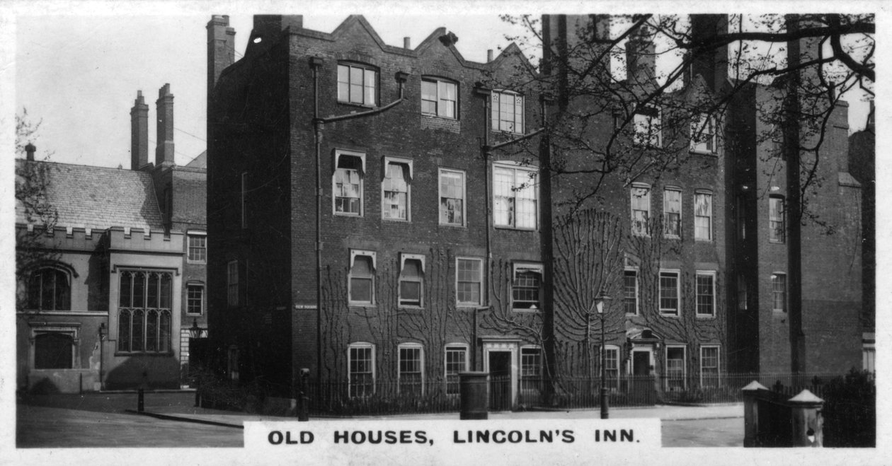 Stare domy, Lincolns Inn, Londyn, ok. 1920 autorstwa Unbekannt