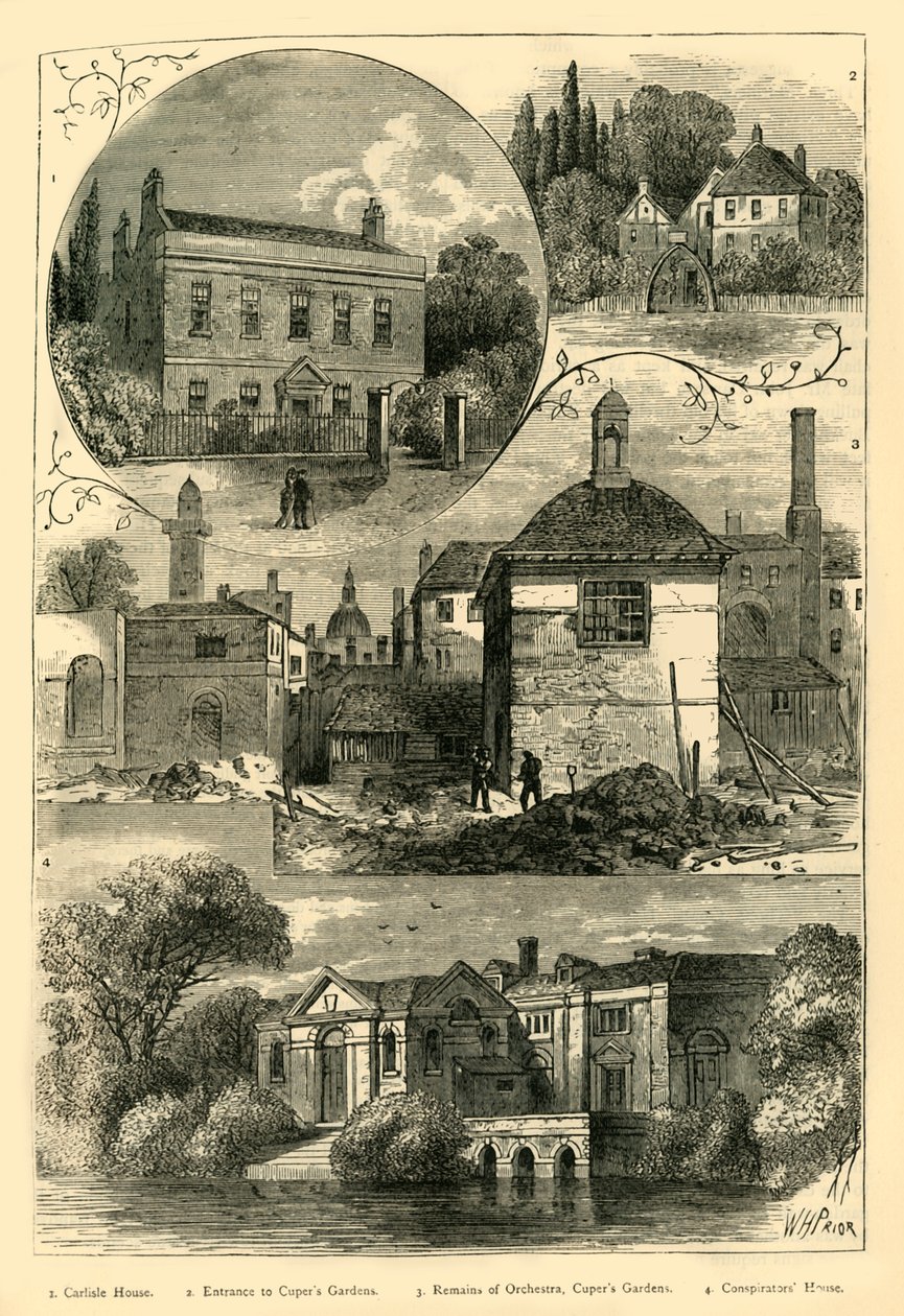 Stare poglądy w Lambeth, c1878. autorstwa Unbekannt