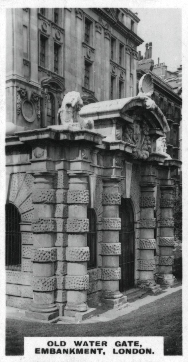 Old Water Gate, Embankment, Londyn, ok. 1920 r. autorstwa Unbekannt