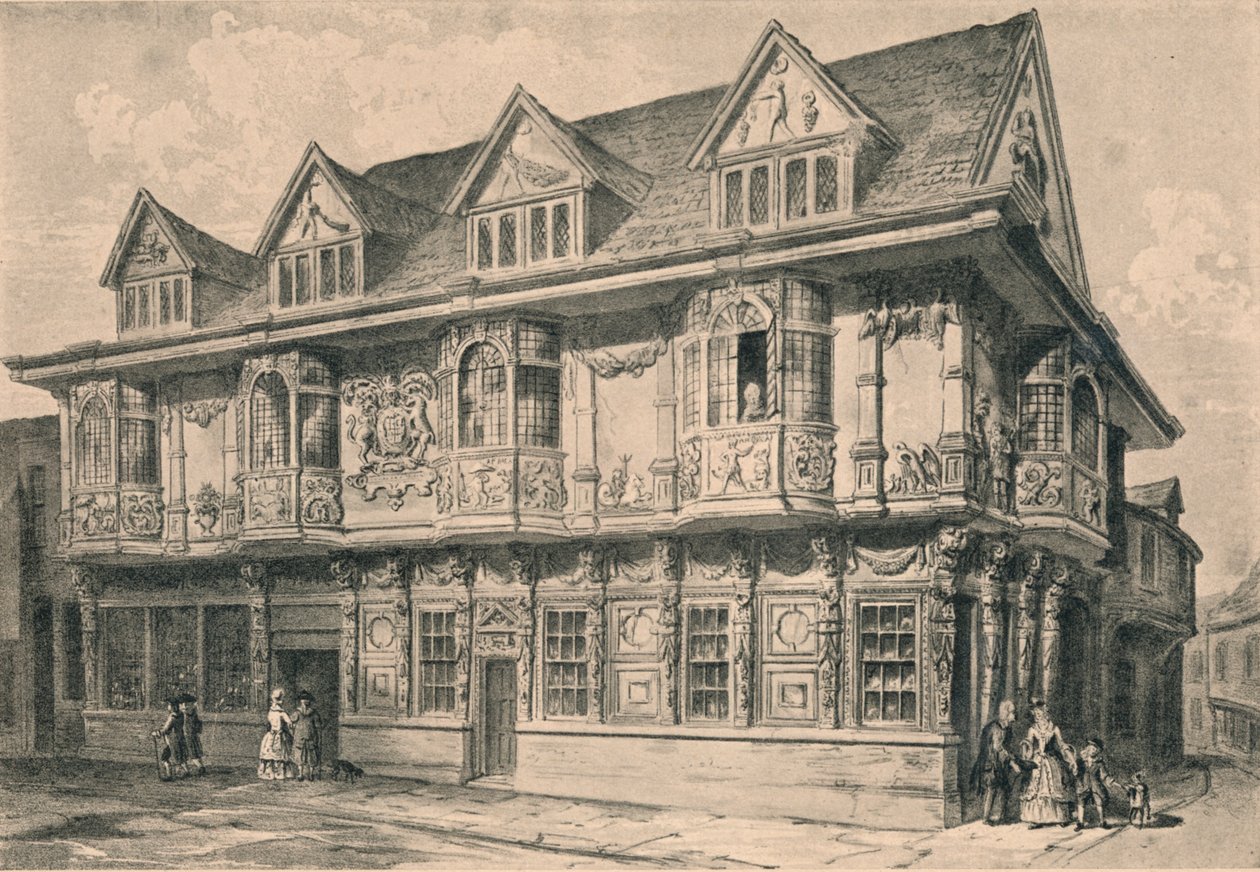 Stary dom w Ipswich, Suffolk, 1915 autorstwa Unbekannt