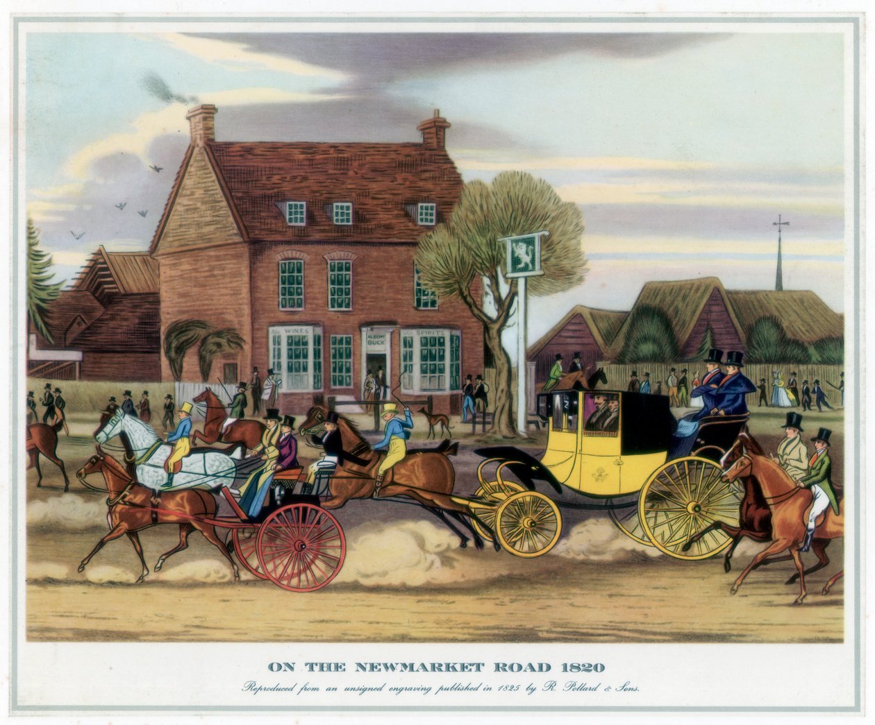 Na Newmarket Road, 1820, 1825 autorstwa Unbekannt