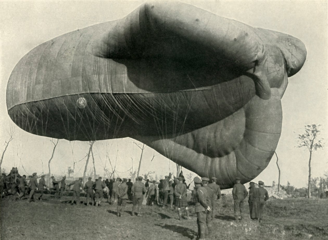 Jeden z naszych balonów obserwacyjnych, 1919. autorstwa Unbekannt
