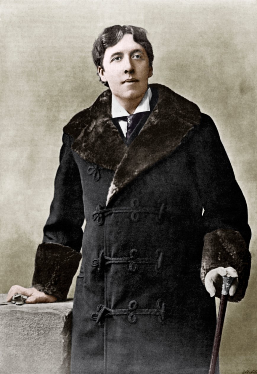 Oscar Wide, irlandzki pisarz, dowcip i dramaturg, ok. 1890 r. autorstwa Unbekannt