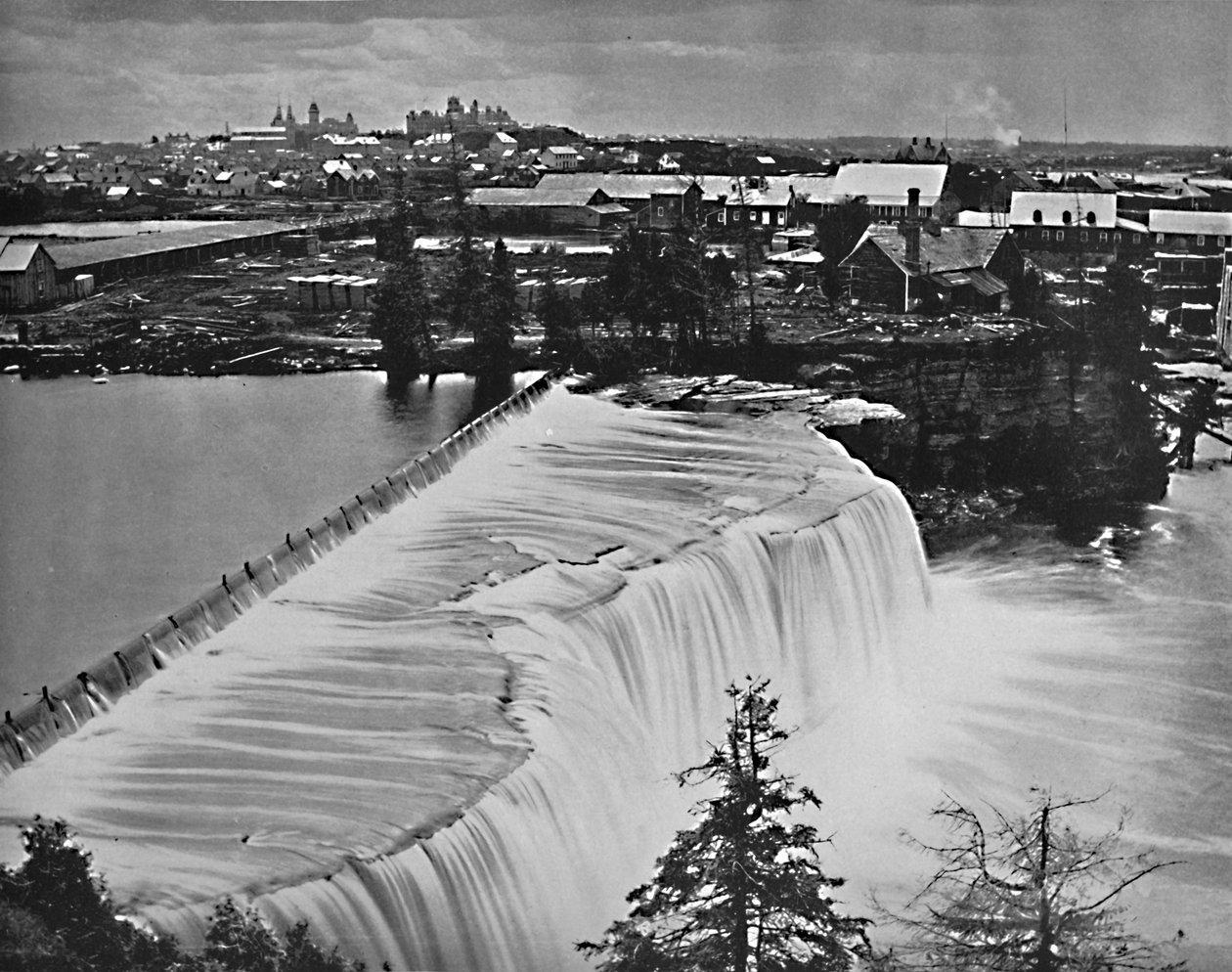 Ottawa, Kanada, z Rideau Falls, c1897. autorstwa Unbekannt