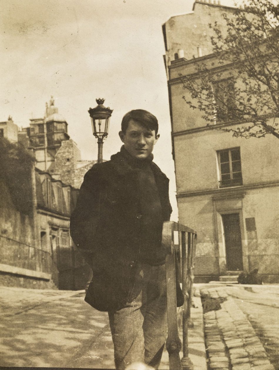Pablo Picasso w Ravignan, Montmartre, 1904. autorstwa Unbekannt