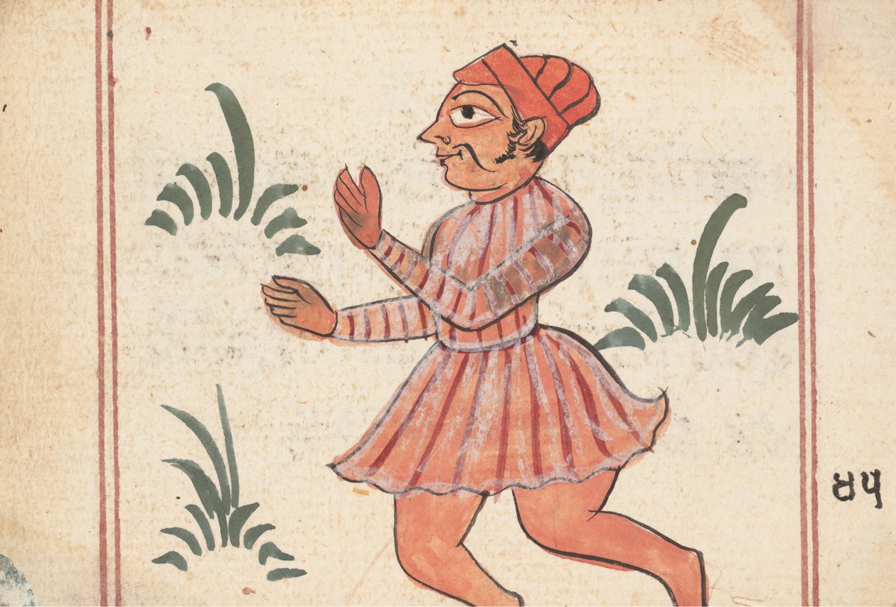 Strona z Księgi Wróżb, ca. 1800. autorstwa Unbekannt