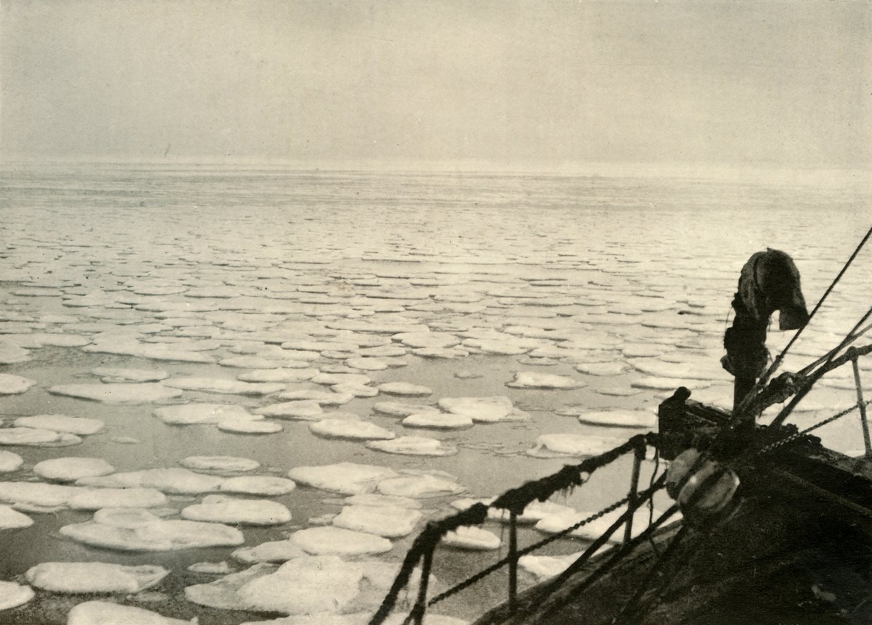 Lód naleśnikowy w Morzu Rossa, ok. 1908, 1909. autorstwa Unbekannt