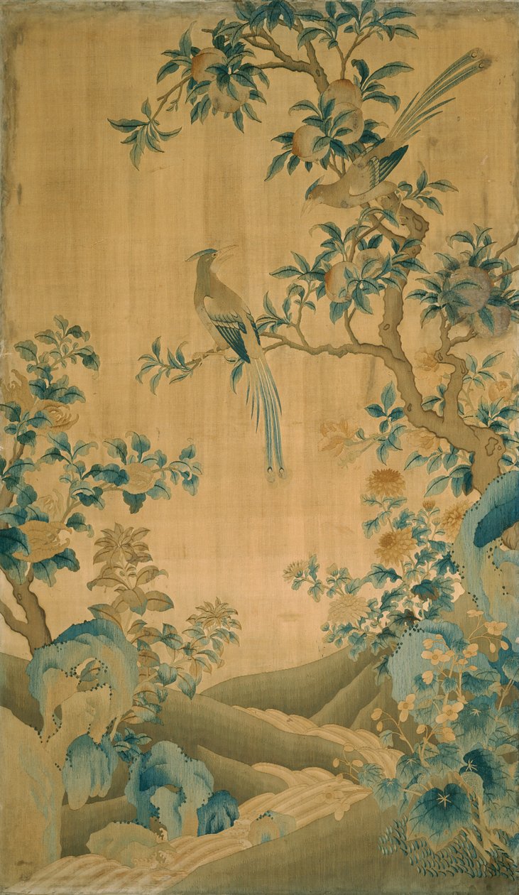 Tkanina meblowa panelowa, Chiny, dynastia Qing 1644-1911, 17501800. autorstwa Unbekannt