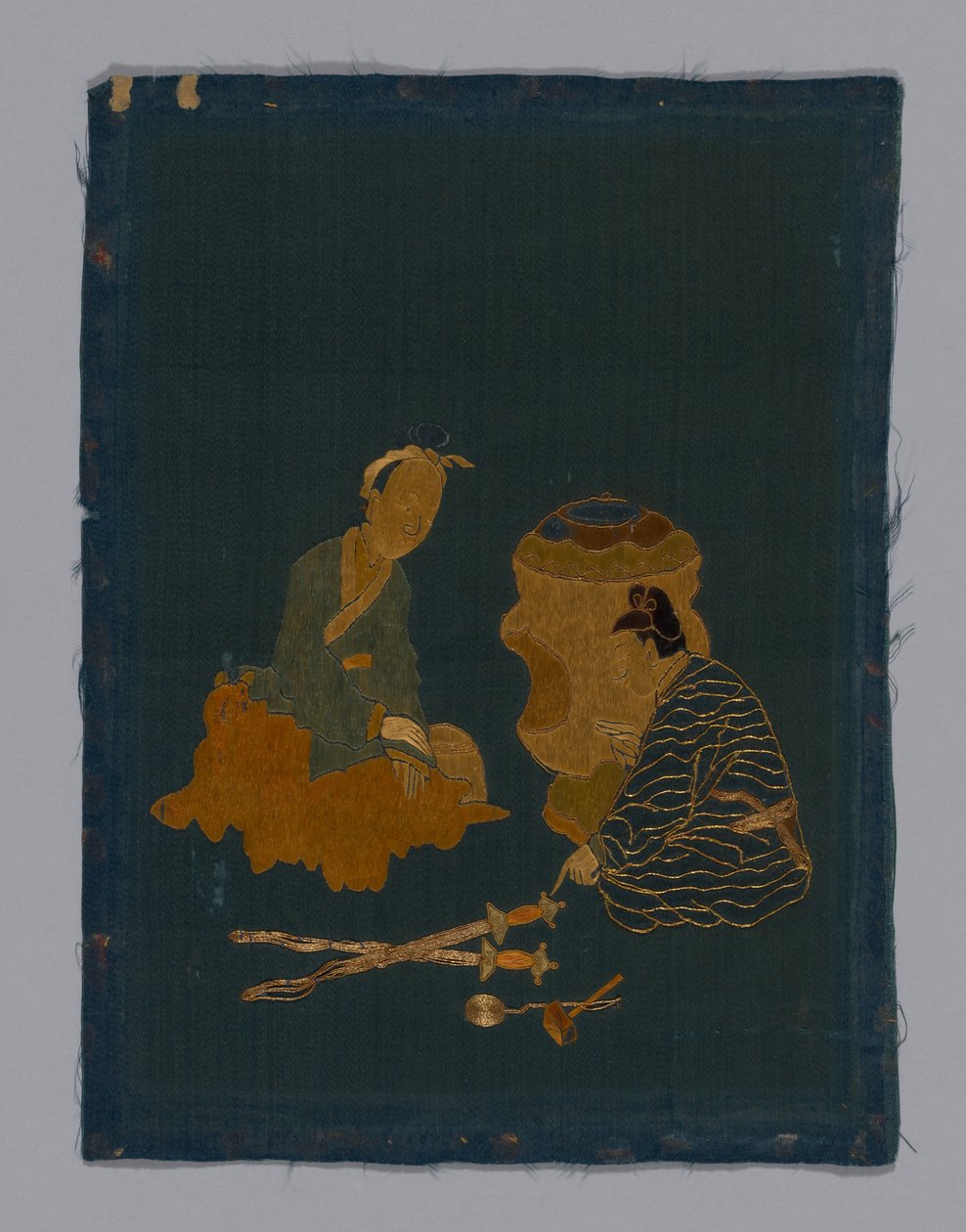 Fragment panelu, Chiny, dynastia Qing 1644-1911, 180050. autorstwa Unbekannt