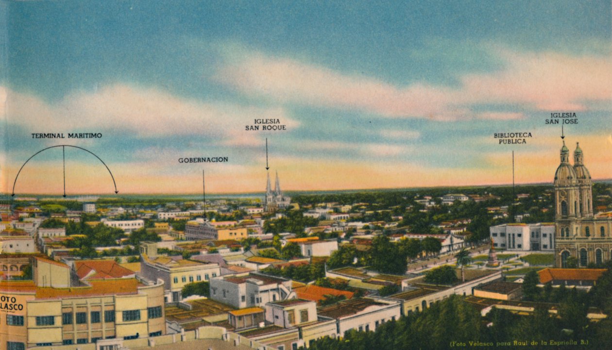 Panorama Sektora Centralnego Barranquilla, ok. 1940 r. autorstwa Unbekannt