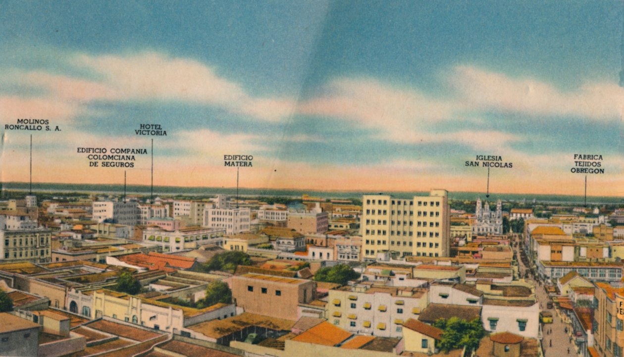 Panorama Sektora Centralnego Barranquilla, ok. 1940 r. autorstwa Unbekannt