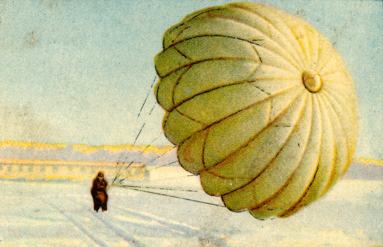 Lądowanie na spadochronie, 1932. autorstwa Unbekannt