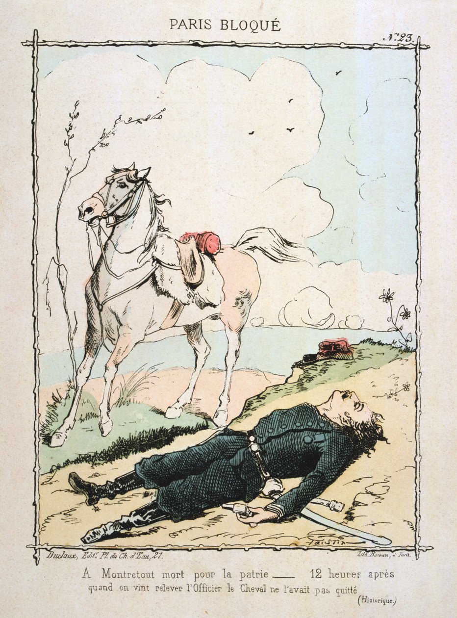 Oblężony Paryż, 1870-1871. autorstwa Unbekannt