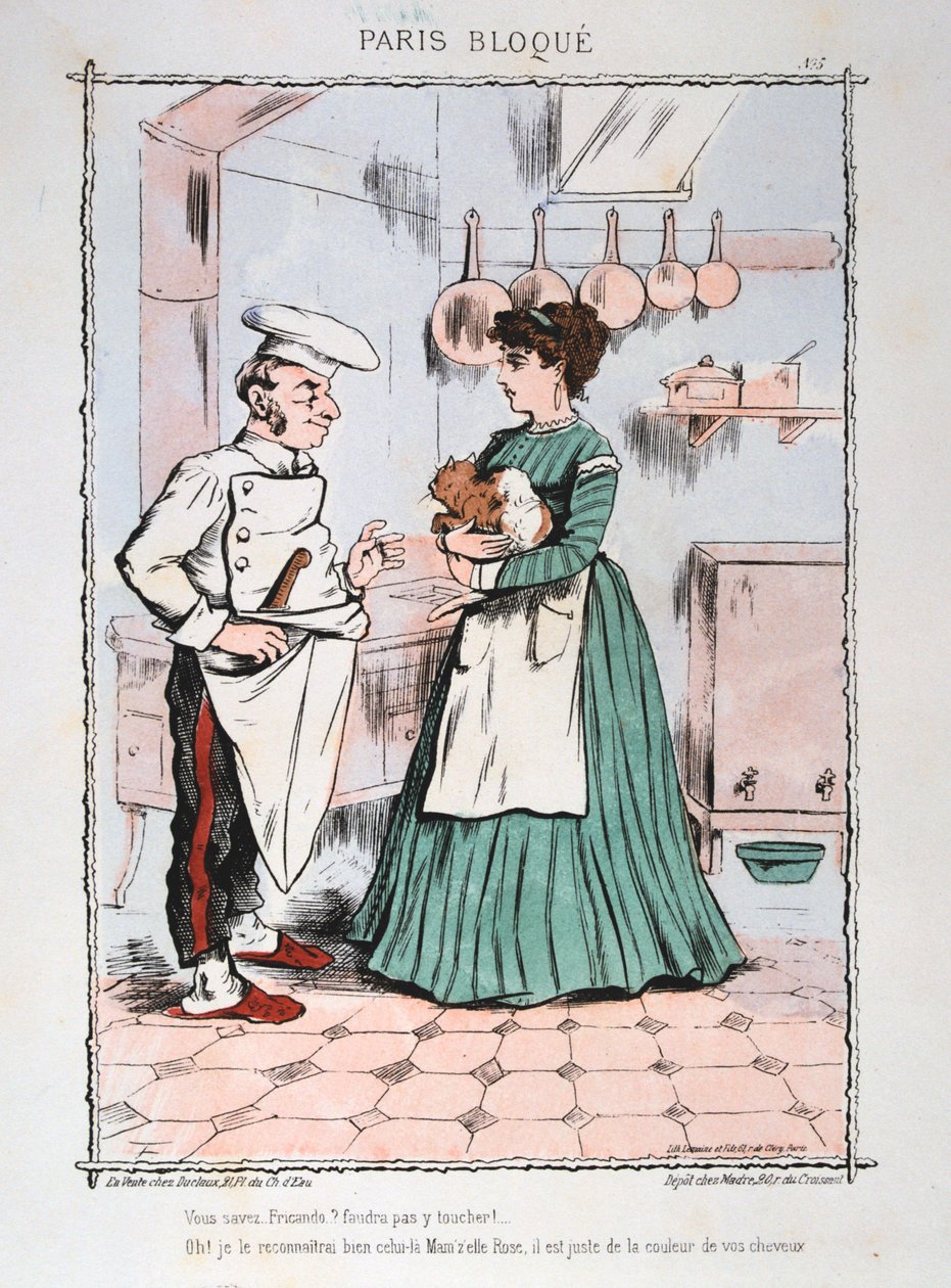 Oblężony Paryż, 1870-1871. autorstwa Unbekannt