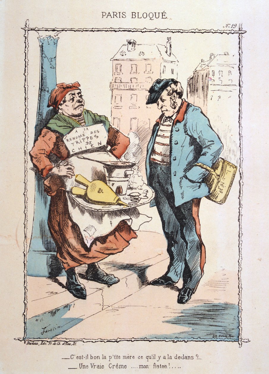 Oblężony Paryż, 1870-1871. autorstwa Unbekannt