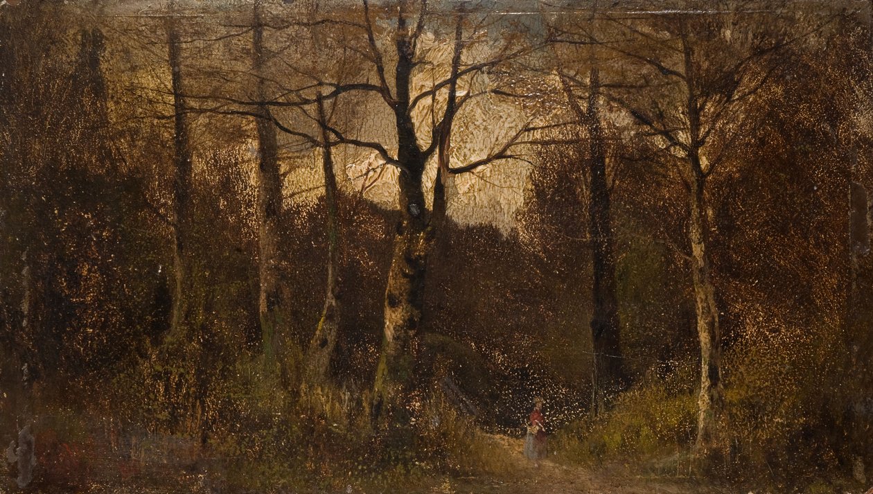 Ścieżka przez las, 1900. autorstwa Unbekannt