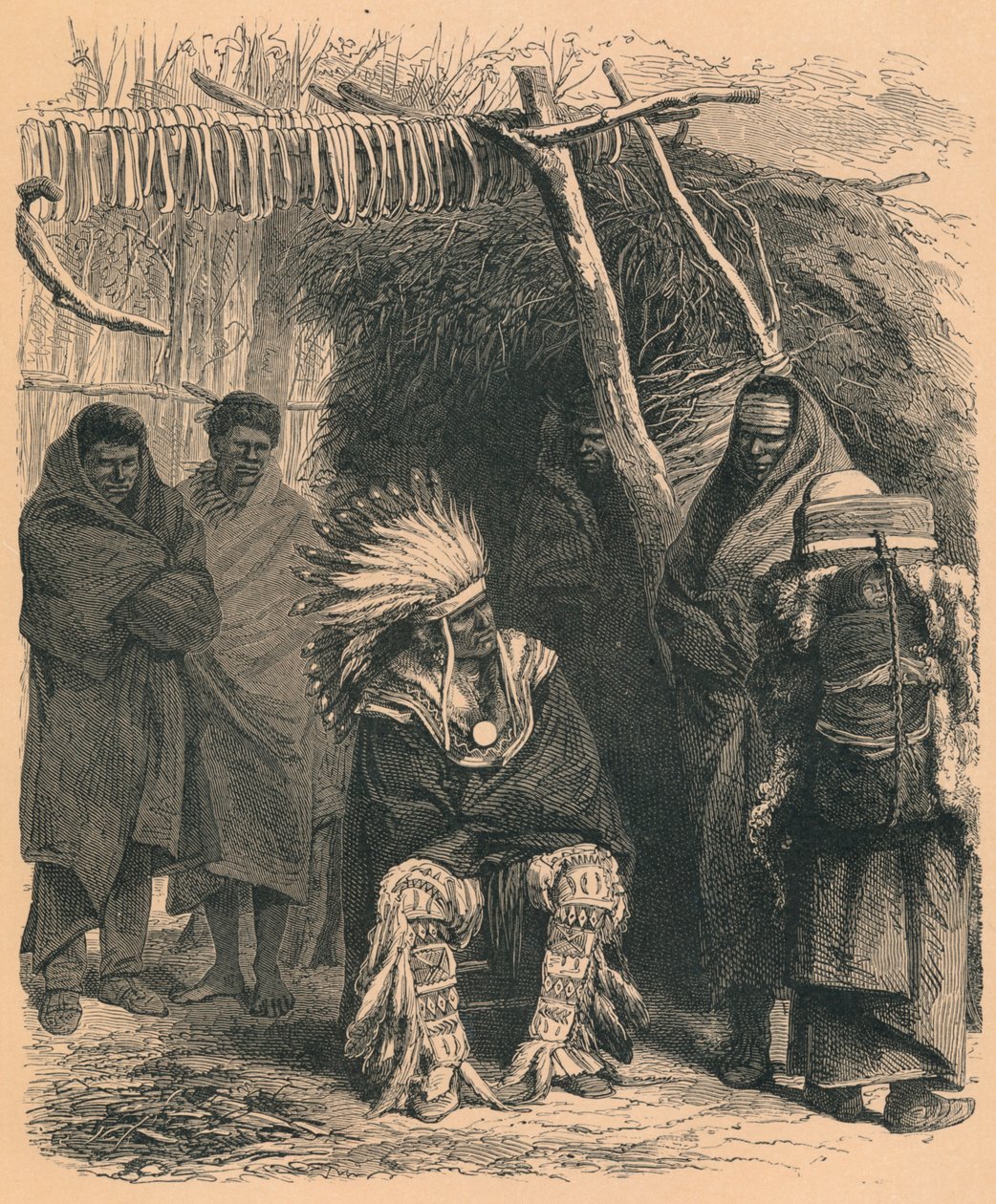 Indianie Pawnee, ok. XIX w. autorstwa Unbekannt