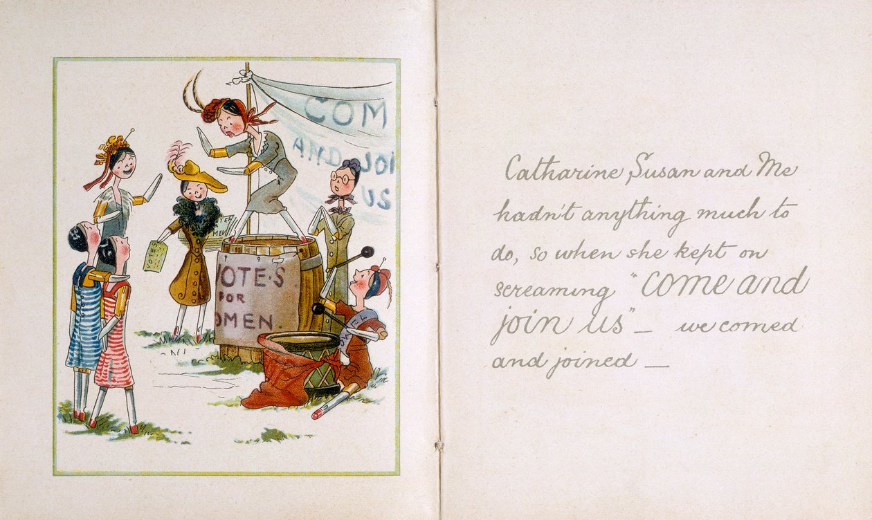 Peg lalki na spotkaniu sufrażystek, ok. 1910 r. autorstwa Unbekannt
