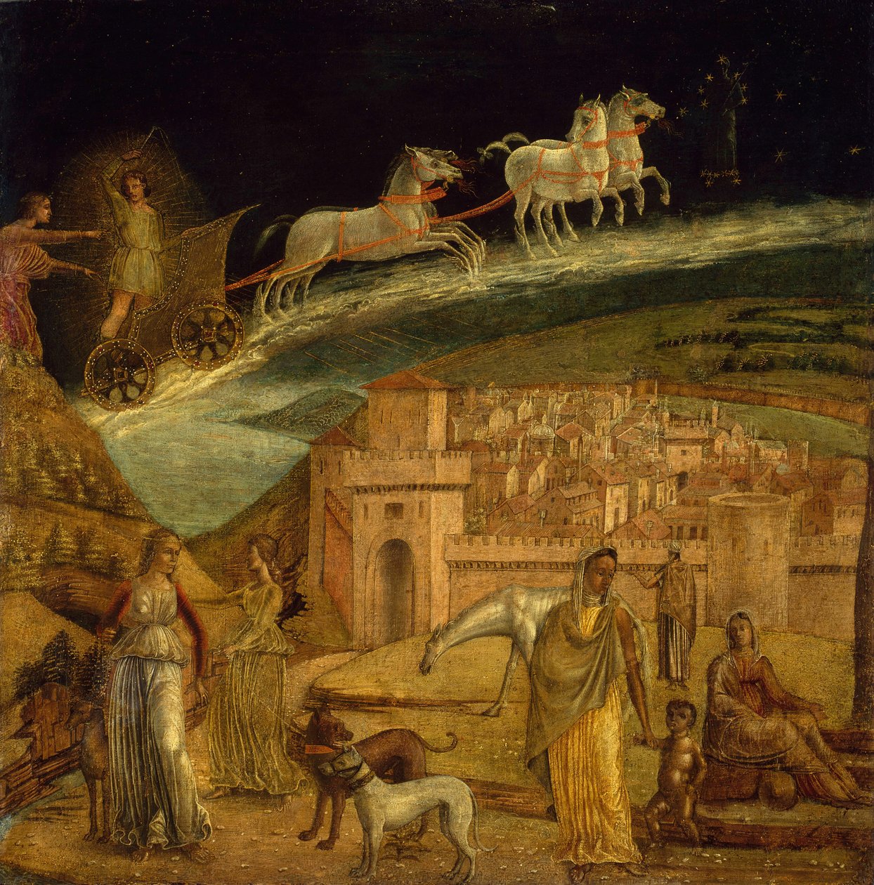Phaeton prowadzący rydwan Phoebusa, 14751500. autorstwa Unbekannt