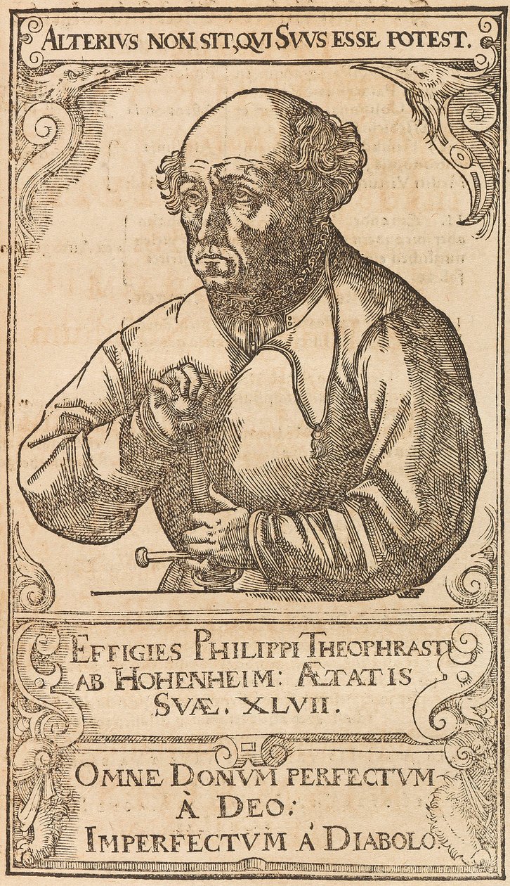 Filipus Theophrastus Aureolus Bombastus von Hohenheim Paracelsus, 1589. autorstwa Unbekannt