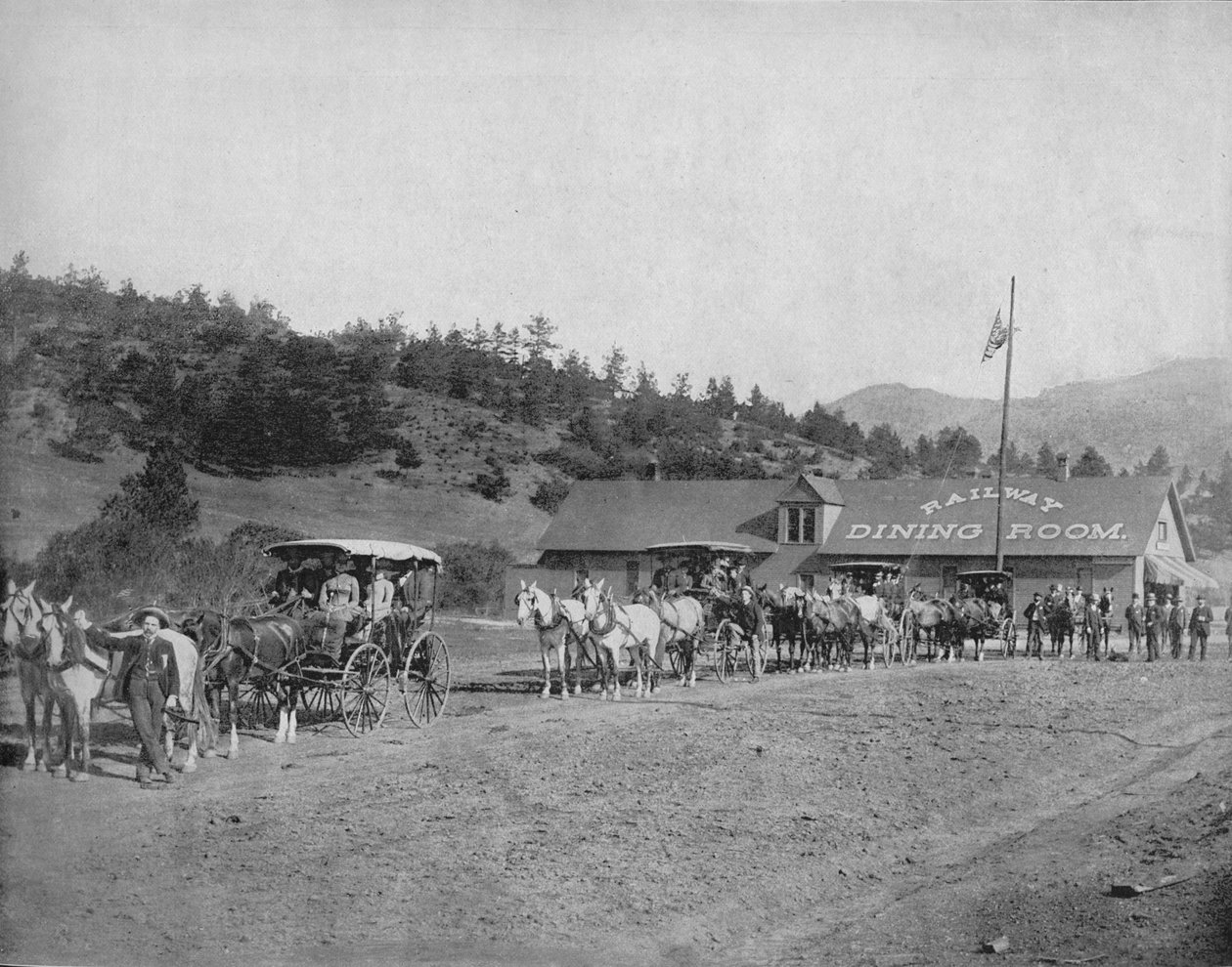 Pikes Peak płk Toll Road, c1897. autorstwa Unbekannt