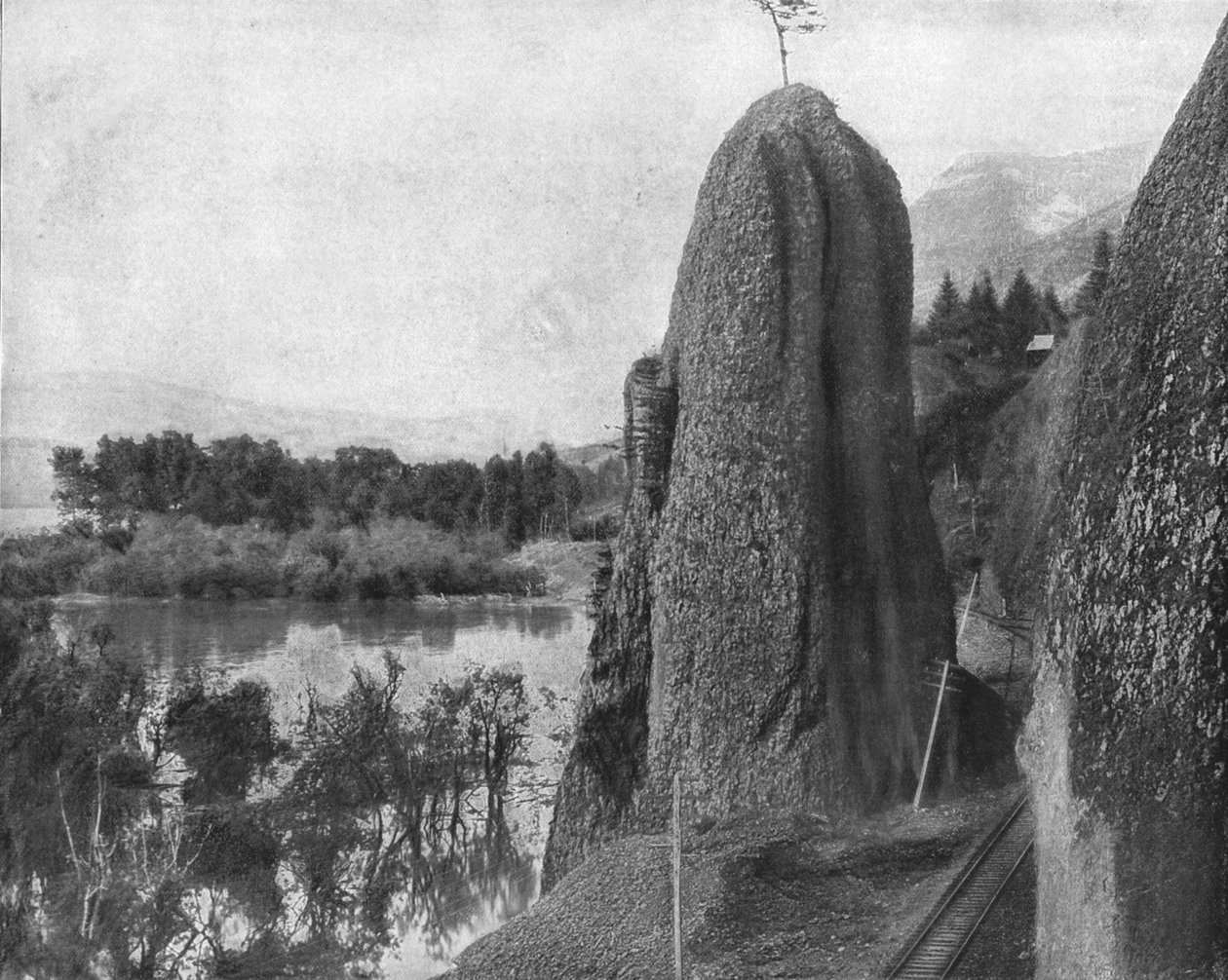 Słupy Herkulesa, rzeka Columbia, USA, ok. 1900. autorstwa Unbekannt