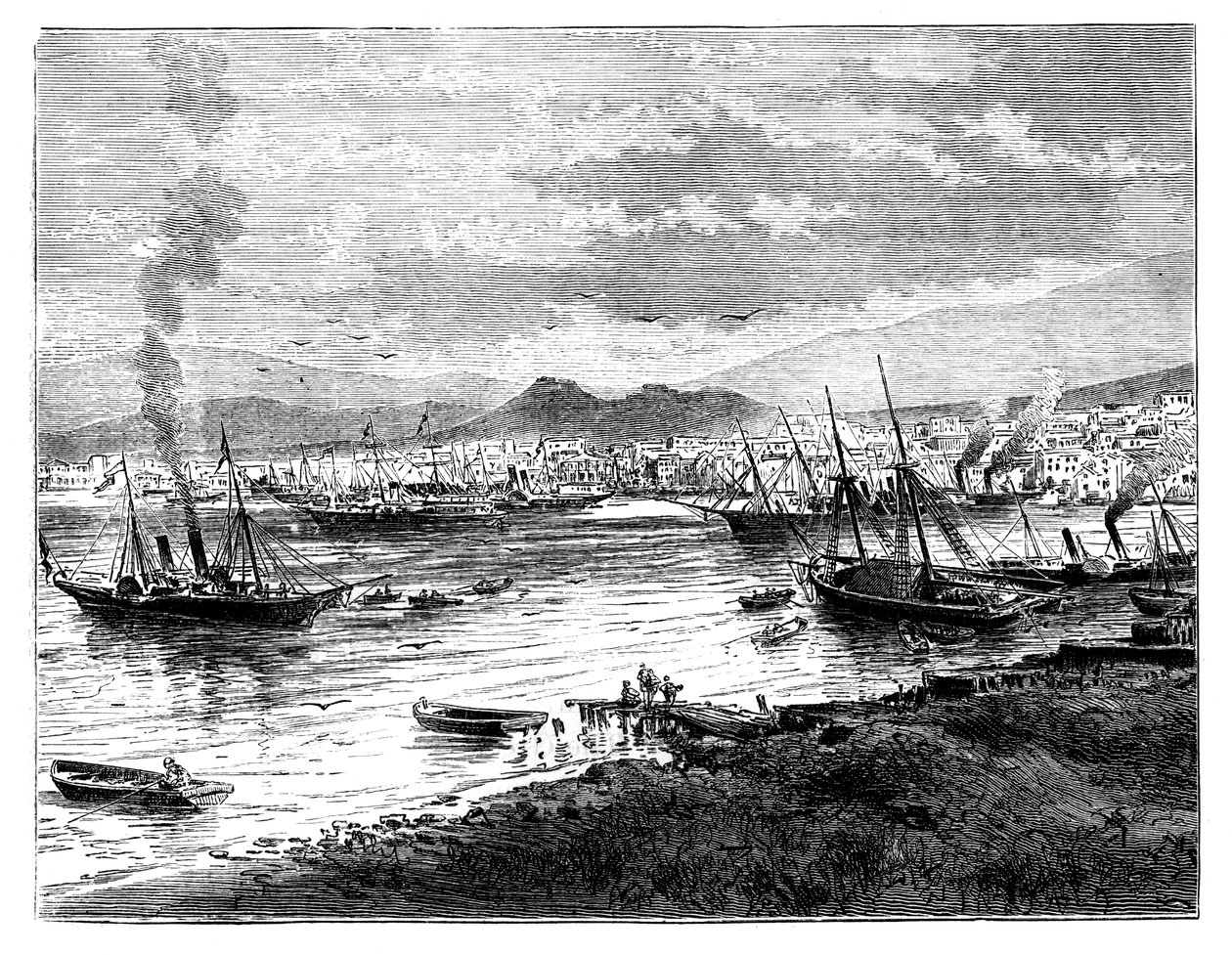 Pireus, Ateny, Grecja, ok. 1888 r. autorstwa Unbekannt
