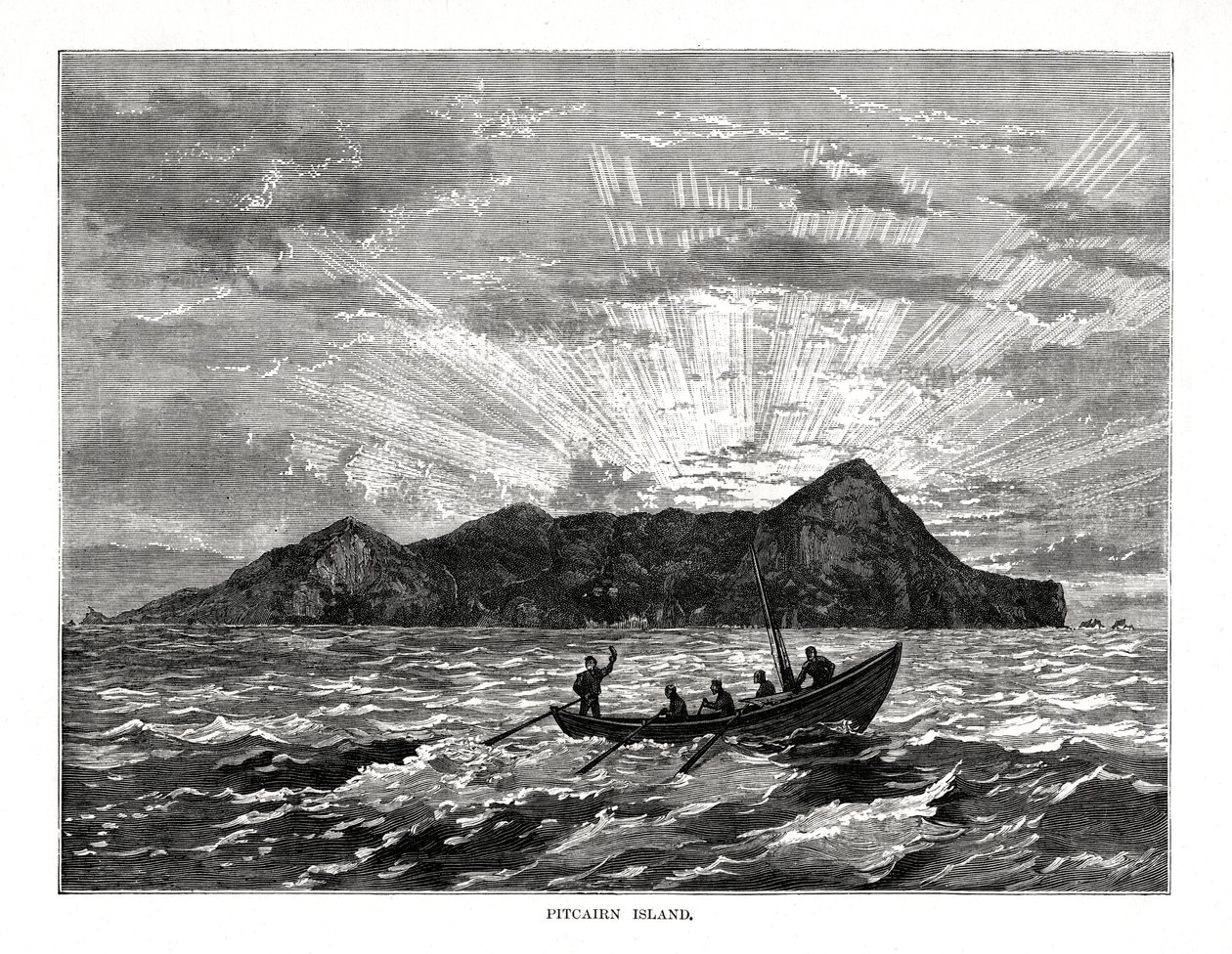Wyspa Pitcairn, Ocean Spokojny, 1877 autorstwa Unbekannt