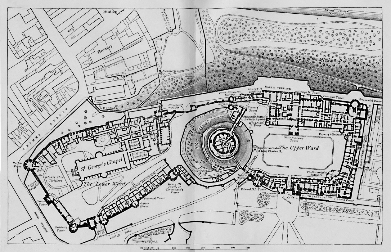 Plan Zamku, 1895 autorstwa Unbekannt