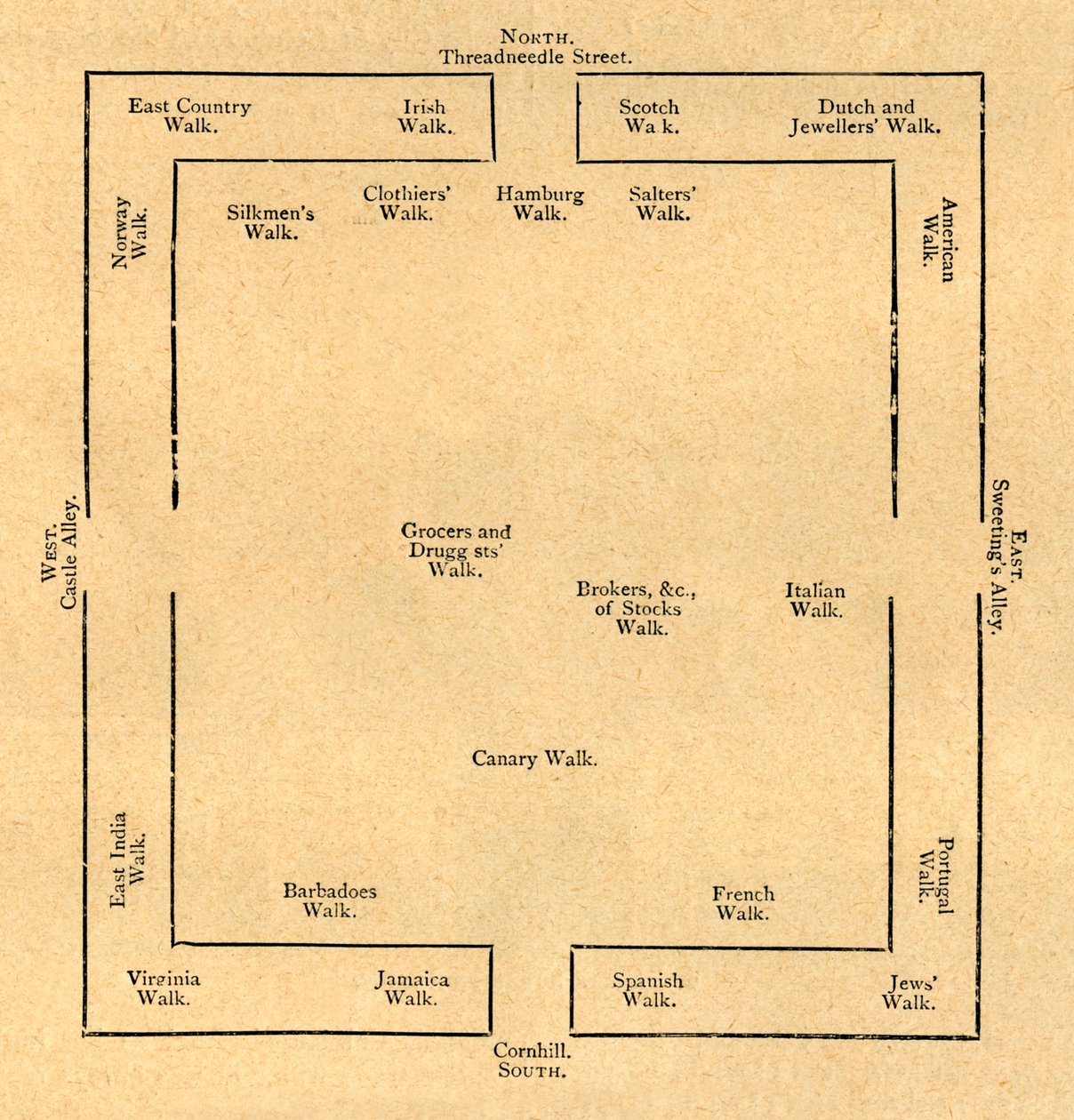 Plan Giełdy z lat 1837, 1897. autorstwa Unbekannt