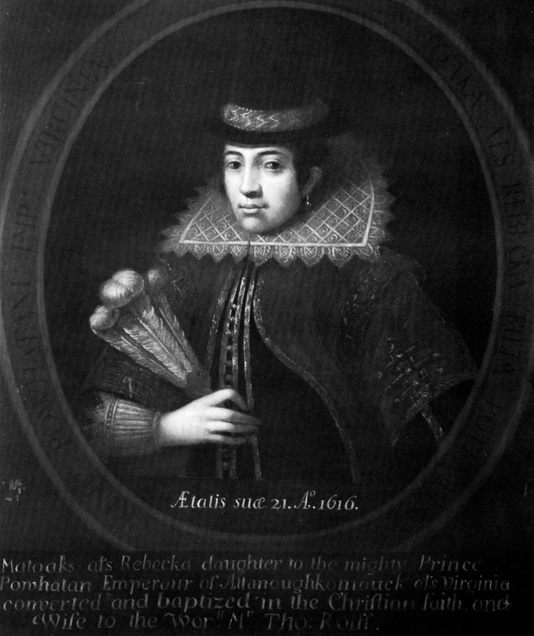 Pocahontas, 1616 autorstwa Unbekannt