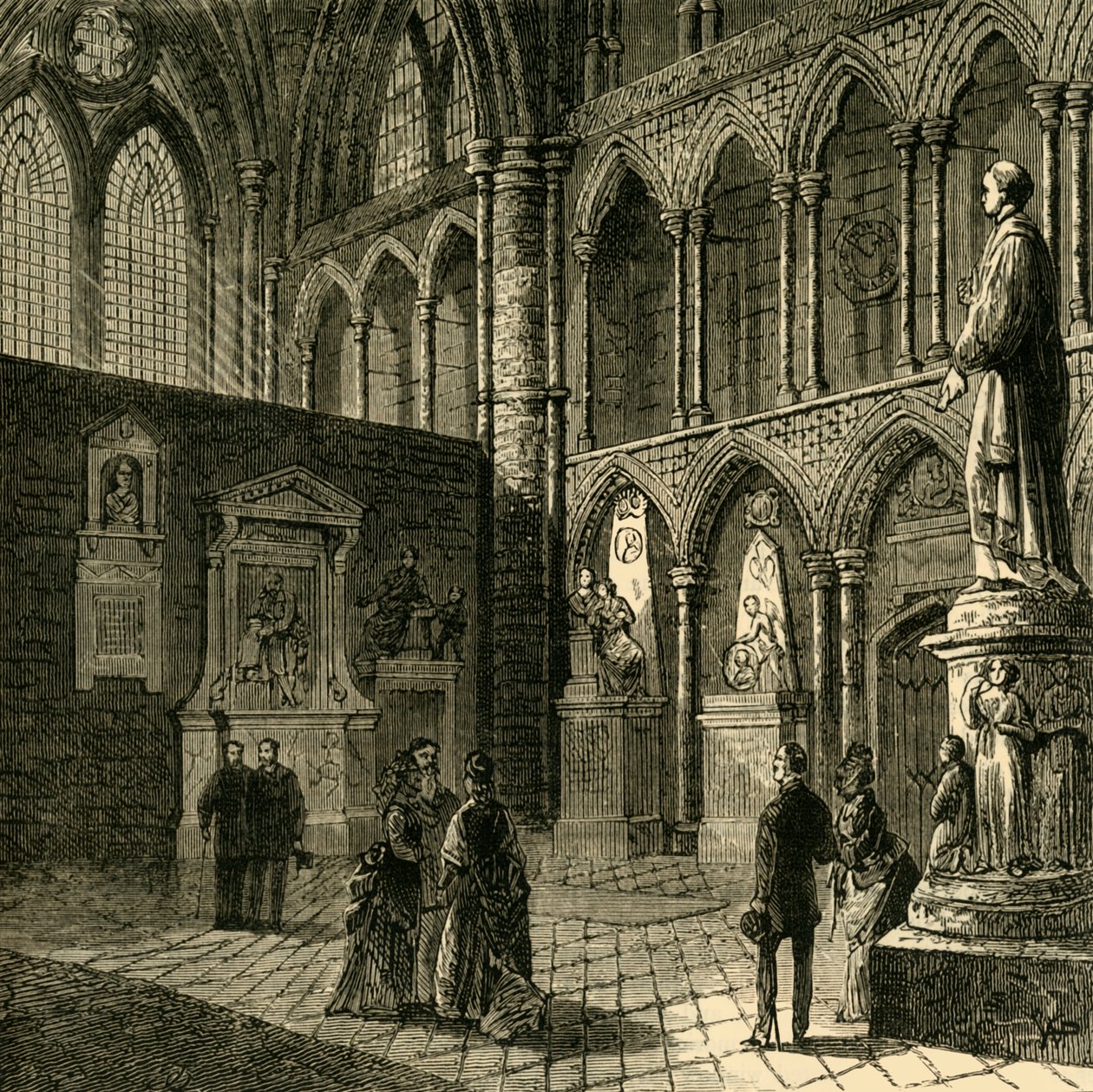 Kącik Poetów, Opactwo Westminsterskie, 1881 r. autorstwa Unbekannt